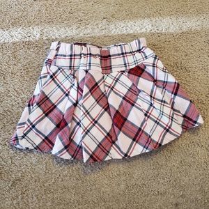 Gymboree pink plaid skort size 6x